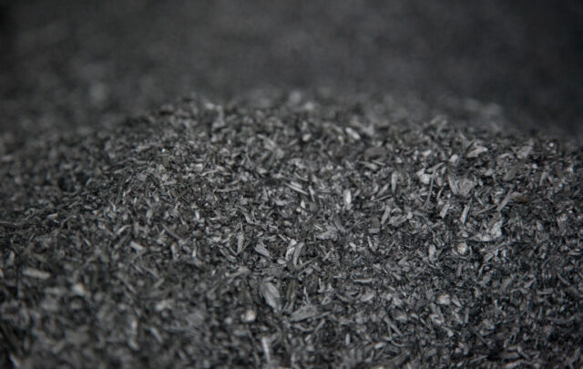 biochar pile