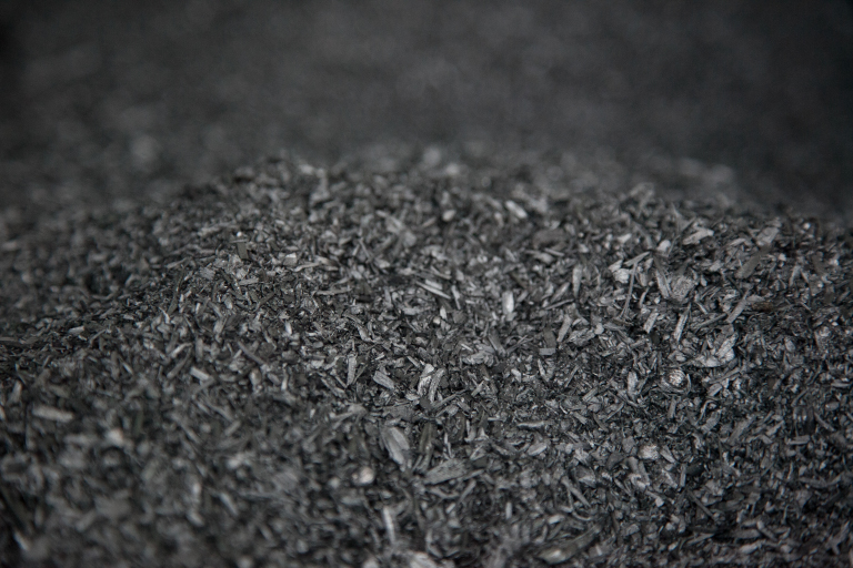 biochar pile